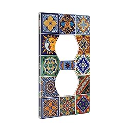 Mexican Talavera Tiles Duplex Outlet Cover