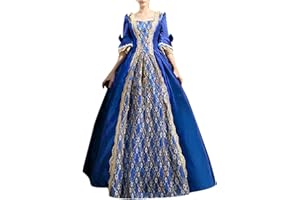YSLMNOR Halloween Renissance Dresses Women's Dress Plus Size Medieval Ball Gowns Halloween Costumes for Women Victorian Dress