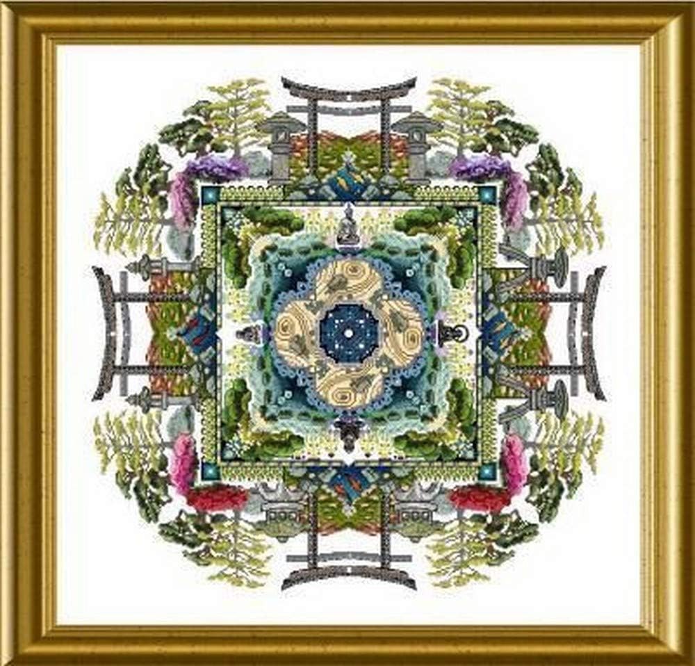 Chatelaine The Japanese Moss Garden Mandala Cross Stitch Pattern