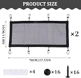 Miawtro Under Desk Cable Tray 30x70cm Flexible Management 16 Buckles Screws view 7