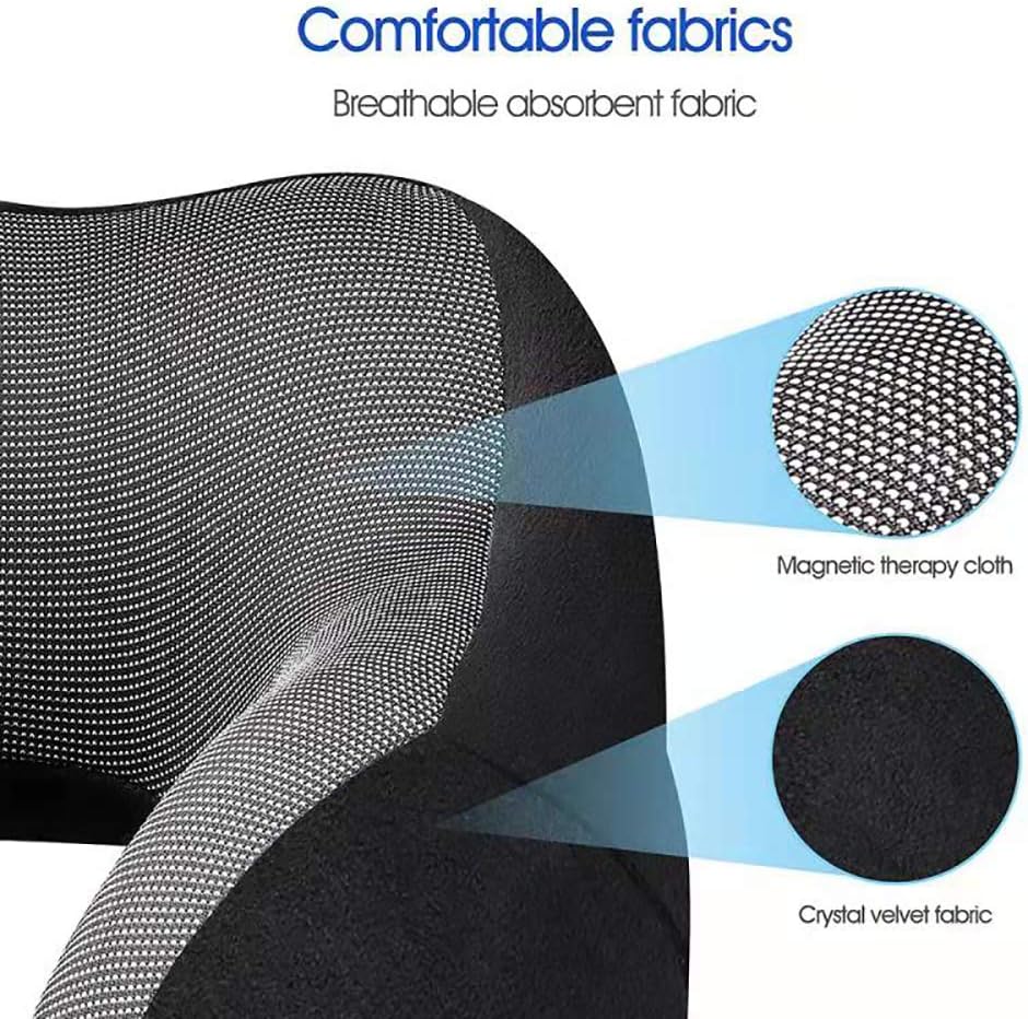DYD Travel Pillow Memory Foam Neck Pillow for Airplane Breathable & Washable Velour Cover Ergonomic Neck Support Pillow with Sleep Mask & Earplugs: Home & Kitchen