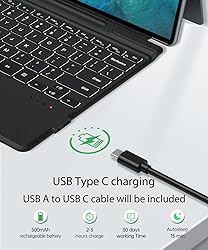 Seteesamvo Surface Pro Keyboard for Pro 11/10/9/8/X