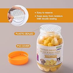 capuca Freeze Dried Quail Egg Yolk Cat & Dog Treats