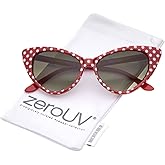 zeroUV - Women's Retro Oversized High Point Cat Eye Sunglasses 54mm