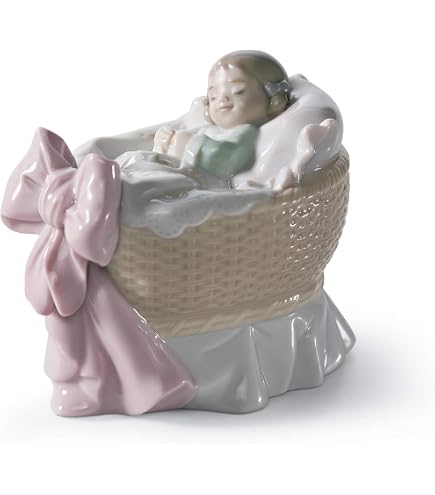 Amazon.com: LLADRÓ Baby Figure A New Treasure Boy in Glossy
