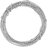 Tudomro 4m Model Barbed Wire, Miniature Barbed Wire, DIY Metal Battlefield Accessories for Wargaming Terrain, Diorama, Tabletop Games, Model Railroad Scenery, Military Miniatures