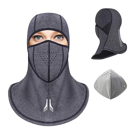 Sturmhaube Motorrad Winter Balaclava Motorradmaske Skimaske mit Fleece Atmungsaktiv Wasserdicht Winddicht Staubdicht Thermal 