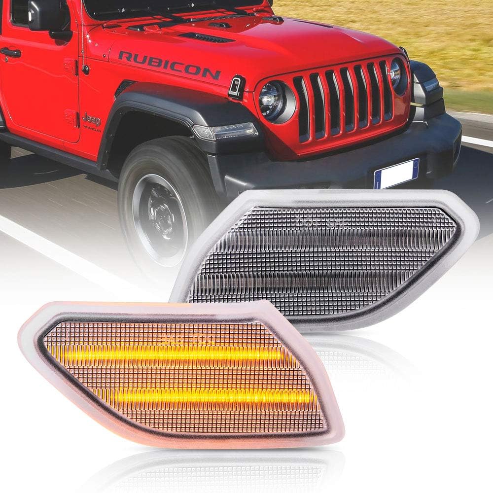 Full LED Side Marker Light Kit For Jeep Wrangler JL 2018