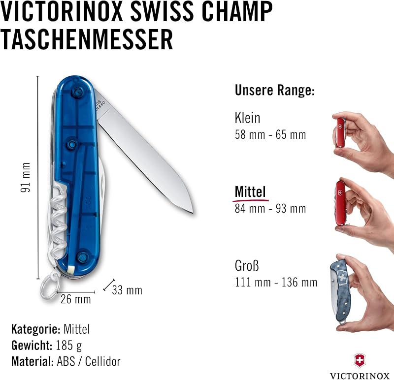 Schweizer Taschenmesser Swiss Champ Multitool, 33 Funktionen