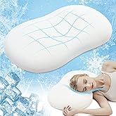 AIRSKY Side Sleeper Pillow,Soft Memory Foam Pillows, Cooling Neck Pillow for Sleeping, CertiPUR-US Certified, Odorless, Dreamers Relief Pillow,Deep Sleep,Low-Profile Edition,M1,White