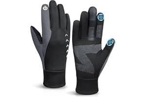 Cierto Winter Gloves Men Women: Touch Screen Thermal Cold Weather Gloves,Mens Womens Windproof Warm Gloves for Running Hiking Cycling Driving