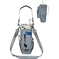 sportsnew Water Bottle Carrier Bag with Phone Pocket for Stanley Brumate era 40oz Accessories Insulated Water Bottle Holder Pouch with Strap Stanley Cup Sling Bag with Straw Cover for Crossbody