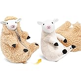AGRIMONY Cute Shaved Sheep Stuffed Animals,Small Plushies Kawaii Lamb Plush Toys, Easter Valentines Mothers Day Birthday Christmas Funny Gifts Sheep Decor for Kids Girls Boys Teens Women