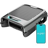 AIPER EcoSurfer S2 Solar Pool Skimmer Robot 24/7 Continuous Cleaning, Gray | App Support, Dual Charging Modes, Smart Obstacle Avoidance, 150-um Filtration, OTA Upgrade, Leak-Proof Baffle, Edge Cleaning