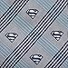 DC Comics Superman Gray Plaid Men's Dress Tie