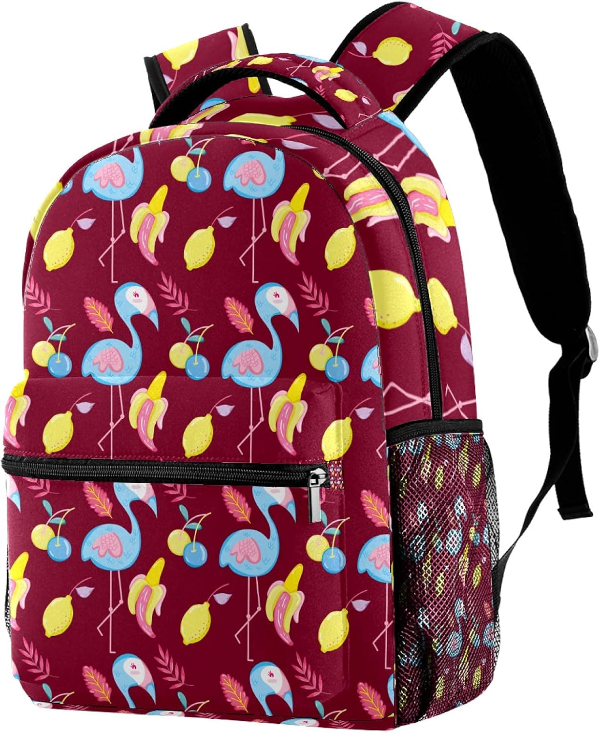 Punchy Pastel And Fruits School Backpack Book Bag Travel Daypack for Men Women Amazon.co.uk
