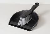 Addis Everyday Stiff Dustpan & Brush Set Plastic Nylon Metallic Silver view 2