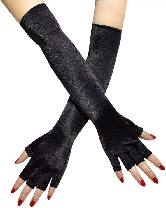 2 Pares De Guantes De Satén Dorados Para Graduación: 1 Par Largo De 52 Cm Y 1 Par Corto De 38 Cm, Ideales Para Bodas Y Banquetes