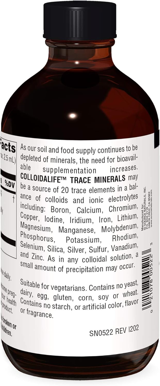 Source Naturals ColloidaLife Trace Minerals & Electrolytes - Dietary Supplement - 16 Fluid oz: Health & Personal Care