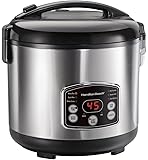 Hamilton Beach 37548 Rice & Hot Cereal Cooker, Stainless Steel