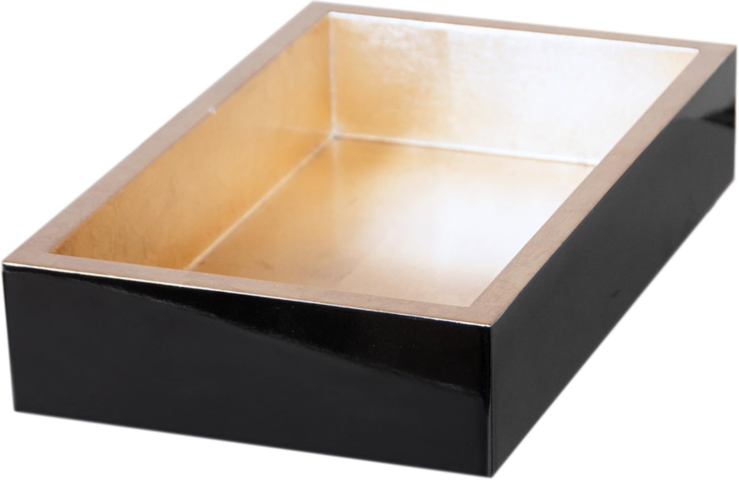 Black Lacquer and Gold Guest Towel Napkin Holder by Design Design Kitchen & Dining