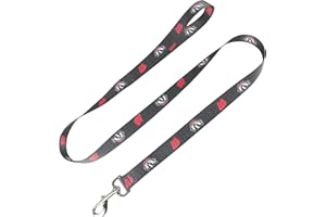 Moose Pet Wear Dog Leash – University of Wisconsin Pet Leash 3/4" x 6', Badger Flood on Carbon Fiber