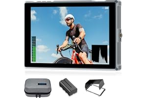 FEELWORLD FW759 PRO 7 Inch 400nit HD Touchscreen Camera DSLR Field Monitor 1280x800 with F550 2200mAh Battery Sunshade and Bag, 4K HDMI in Out Waveform Monitoring for Videographers Content Creators