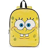 Nickelodeon SpongeBob Backpack for Kids 15” | Cute SpongeBob SquarePants Bookbag for Boys and Girls | Padded Straps & Large Zip Compartment | SpongeBob Back to School Supplies
