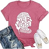 IFQ Womens RBG Shirt Ruth Bader Ginsburg T-Shirt Speak Your Mind Even If Your Voice Shakes Tee