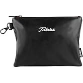 Titleist Travel Gear Professional Zippered Golf Pouch Black | Premium Synthentic Material