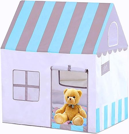 Amazon Floving可愛いキッズテント 子供テントピンク テントハウス子供 Kids Tent プレイテント テントおもちゃ 室内外使用可 秘密基地 隠れ家 知育玩具 おままごと 子供部屋 ブルーストライプ キッズテント おもちゃ Amazon Floving可愛いキッズテント 子供テントピンク テントハウス子供 Kids Tent プレイテント テントおもちゃ 室内外使用可 秘密基地 隠れ家 知育玩具 おままごと 子供部屋 ブルーストライプ キッズテント おもちゃ