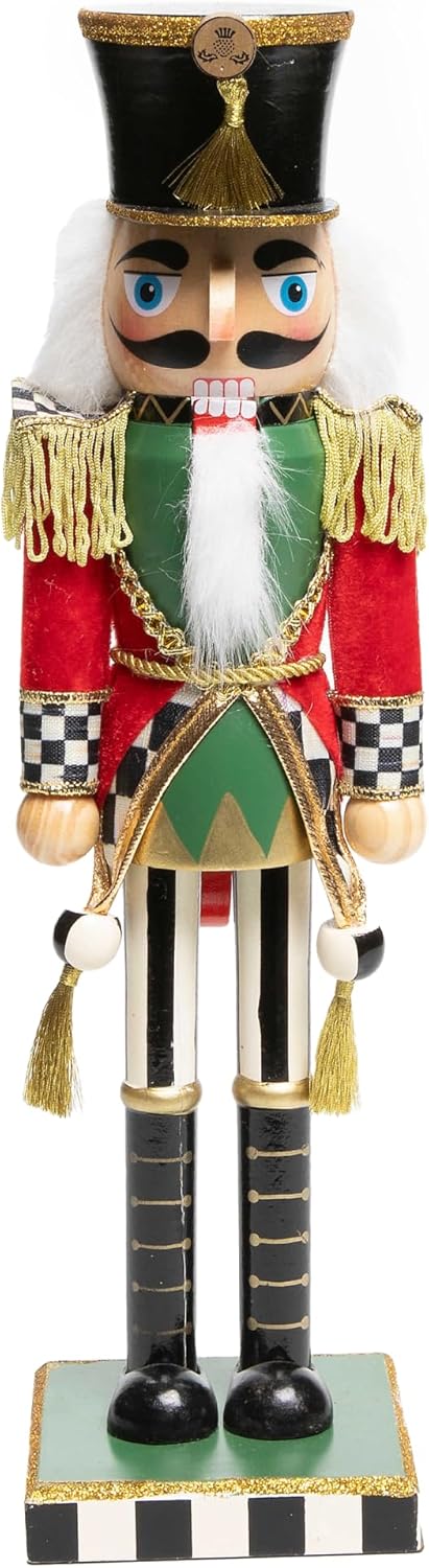 Nutcrackers - MACKENZIE-CHILDS Small Highland Nutcracker Figurine, Nutcracker Christmas Decor for Home