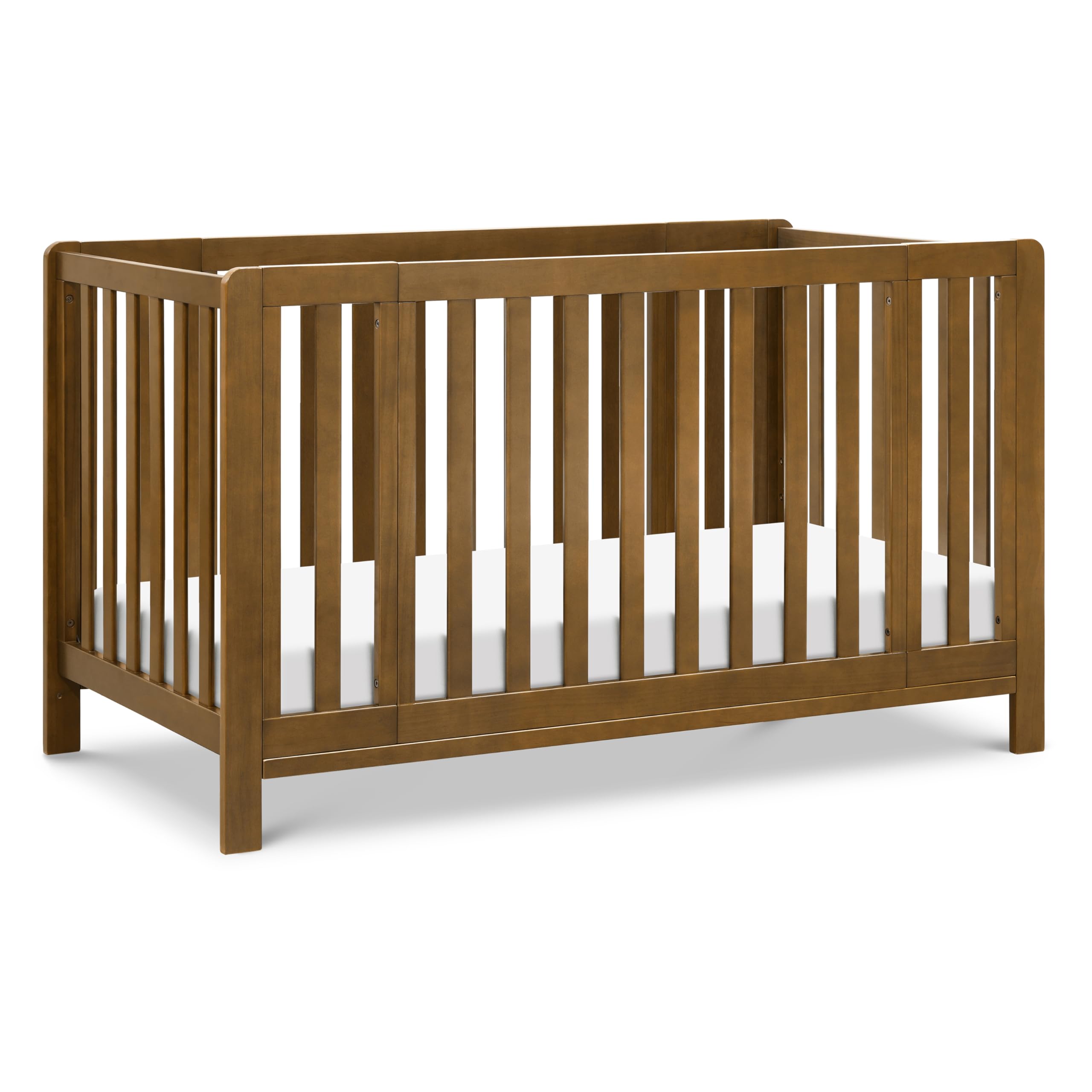 Photo 1 of Carter's by DaVinci Colby Grow 6-in-1 Convertible Crib - Converts to Portable Bassinet, Full-Size Baby Crib w/Removable Wheels, Toddler Bed, Junior, Full-Size Bed - GREENGUARD Gold Certified - Walnut