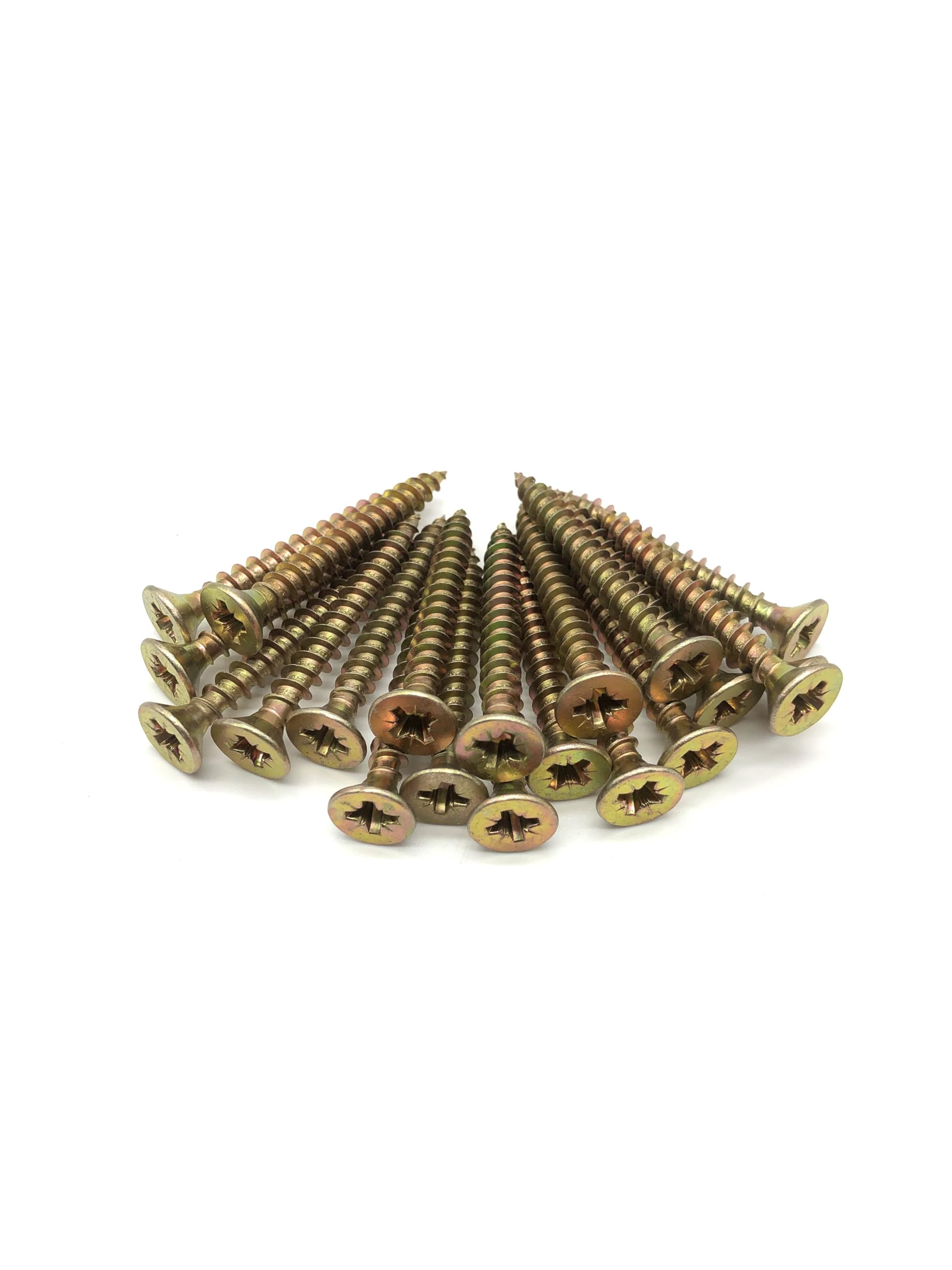 200 Pcs Box of Wood Screws 6mm x 50mm Double Countersunk Premium Easy Drive Woodscrews