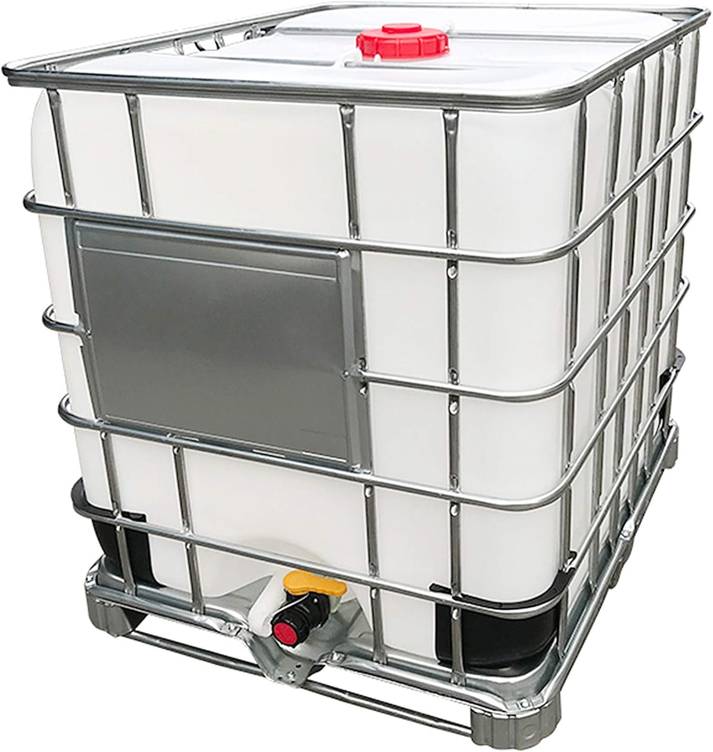 Water Storage Tank with Iron Frame Stand, 1000L Emergency Water Barrel