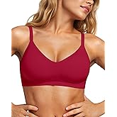 Vertvie Womens Seamless Jelly Bras No Underwire Comfort Push Up Bras Buttery Soft Wireless Bralette Full Coverage Sports Bra