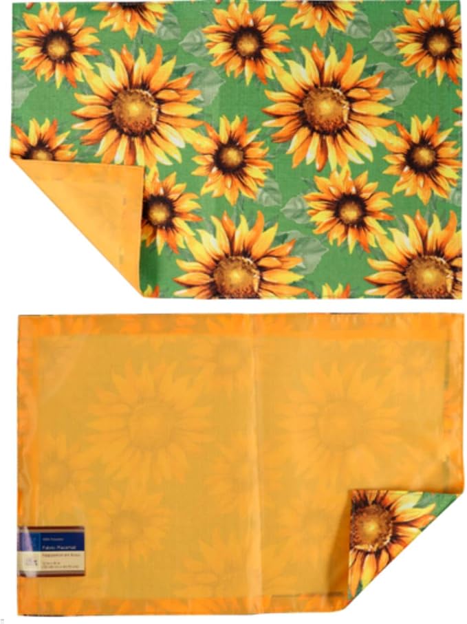 TopNotch Outlet Sunflower Placemats Table Mat (2 pcs