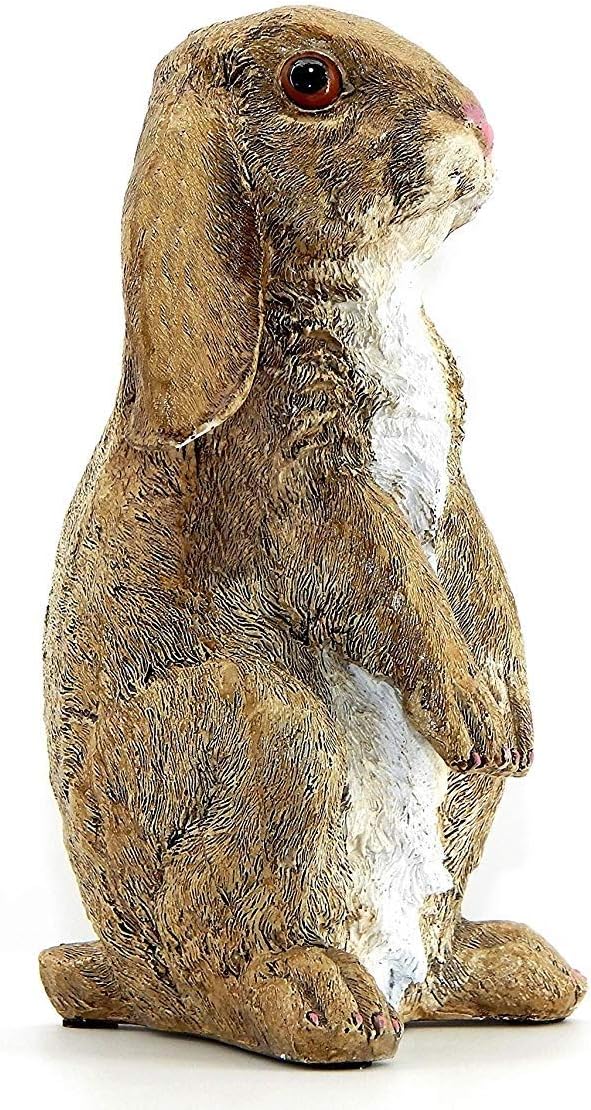 Bellaa 23127 Standing Rabbit Statue Curious Cute Outdoor Garden Patio Sculpture 10 inch Presents for Mom Gifts for Grandma : Garden & Outdoor