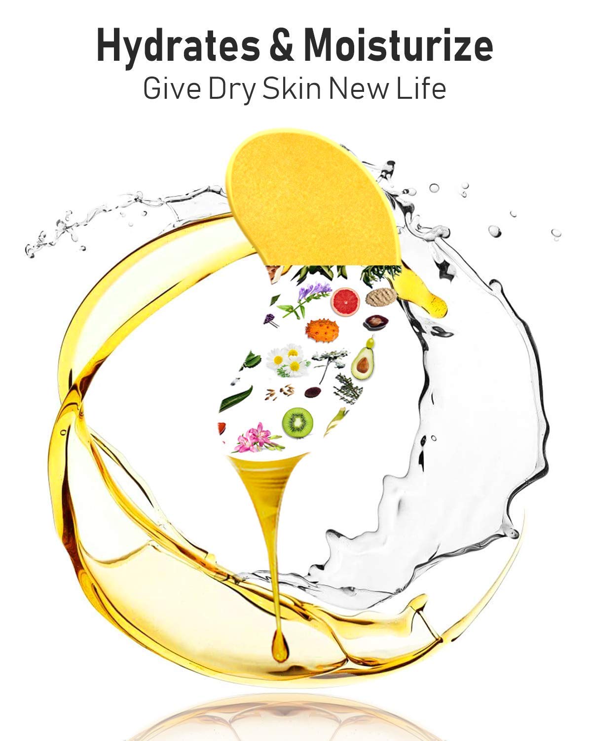 Gold Eye Mask 24k Eye Pads - Anti-Aging Hyaluronic Acid Under Eye Mask & Patches for Moisturizing & Reducing Dark Circles Puffiness Wrinkles - Eye Gel Pads from Puffy Eyes Collagen Eye Pads