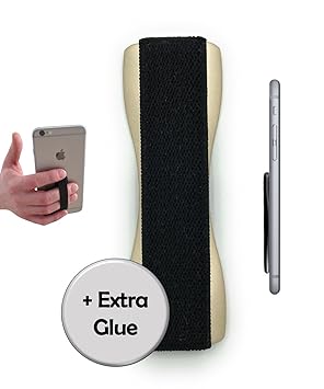 Case-Hero Premium Smartphone Fingerhalterung | inkl. ERSATZKLEBER | EINHAND Modus für Handy, Tablet, eReader | Hülle & Case |