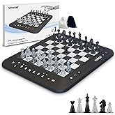 P6 Electronic Chess Board Chess Computer Talking Smart Chess Board Magnetic Electronic Chess Set with LED for Kids &amp; Adults