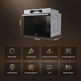 Hisense BI62211CX 77 Litre Built In Electric Single Oven Black view 2