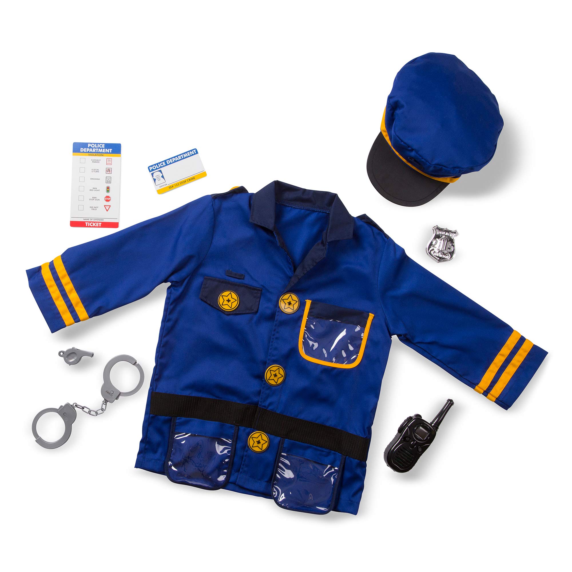 Melissa & Doug Police Officer RolePlay Costume Set (Pretend Play