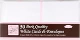 Anita's Square Blank Cards & Envelopes 135x135mm Pack of 50 White