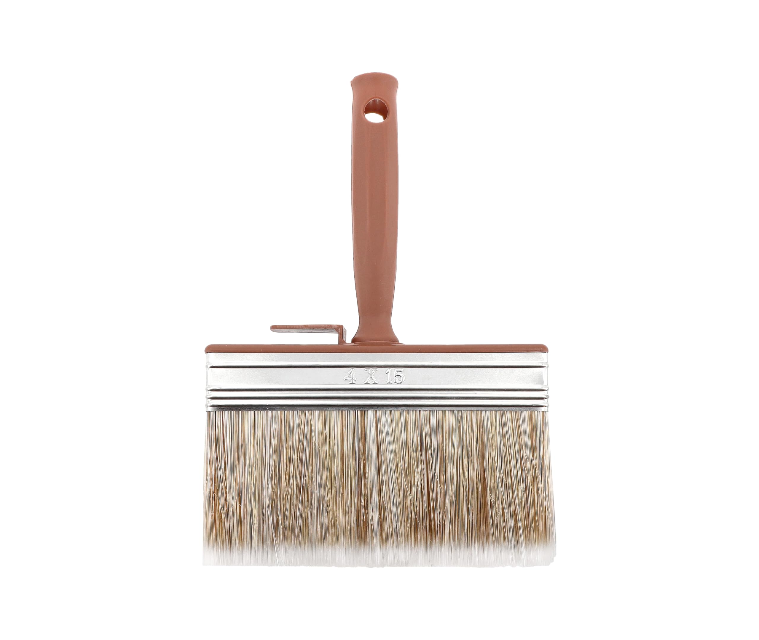 HARDY WORKING TOOLS Surface Brush, Metal PVC Synthetic fibres, Brown, 120 x 30 mm