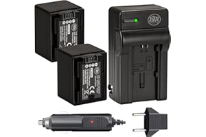 BM Premium 2 BP-727 Batteries and Charger for Canon Vixia HFR80, HFR82, HFR800, HFR70, HFR72, HFR700, HFM500, HFR30, HFR32, HFR300, HFR40, HFR42, HFR400, HFR50, HFR52, HFR500, HFR60, HFR62, HFR600