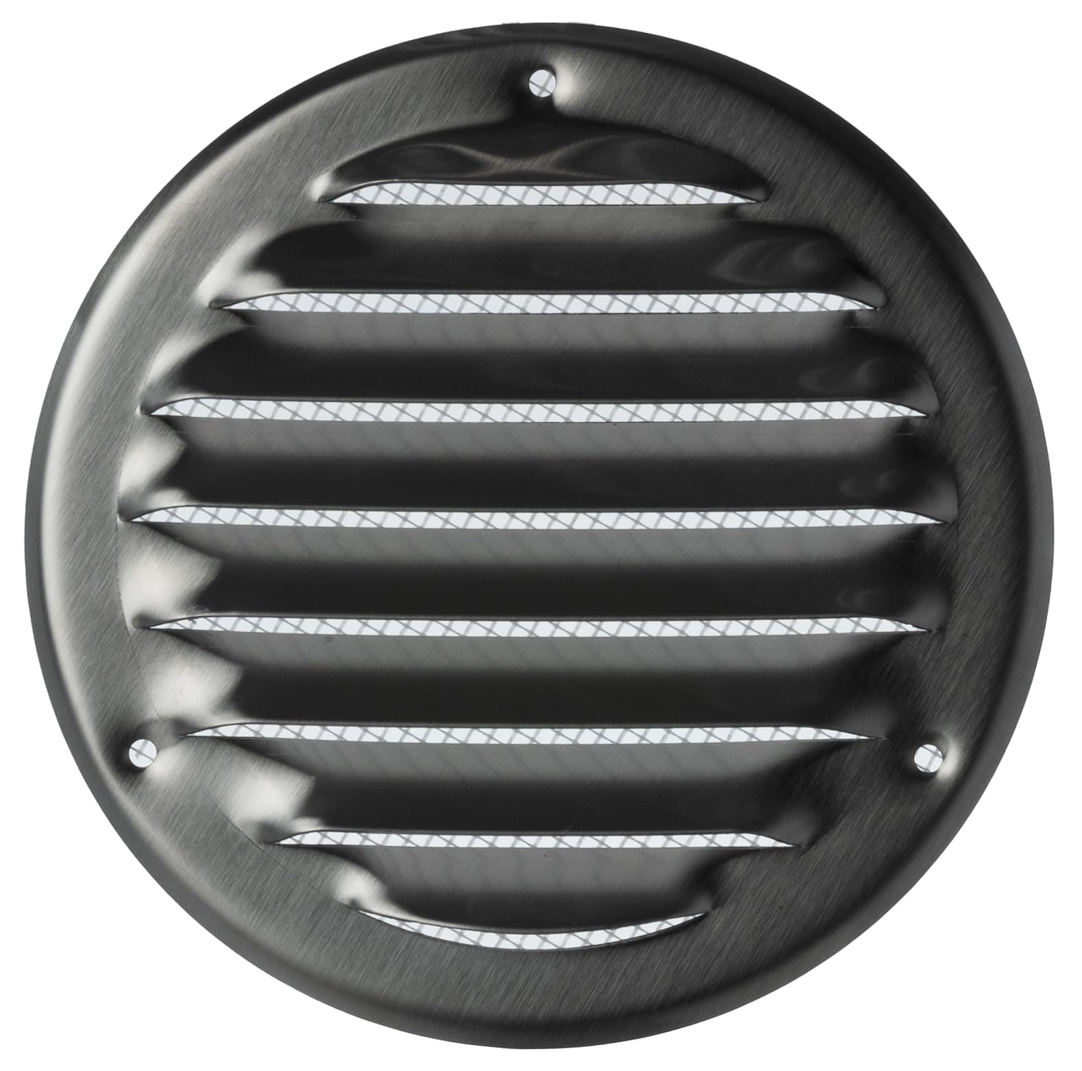 Steinberg14 Stainless Steel 100mm Metal Air Vent Cover with Insect Mesh - 4 inch Round Ventilation Grille