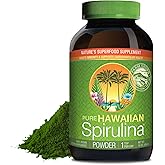 Nutrex Hawaii Pure Hawaiian Spirulina Powder - Vegan Superfood, Farm Grown in Kona, Non-GMO, Immune Support & Cellular Energy, 16 Oz