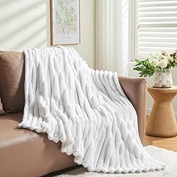 NEWCOSPLAY Super Soft Throw Blanket White Premium