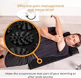 LyfeFocus Acupressure Mat & Pillow Set with Travel Bag Black view 3